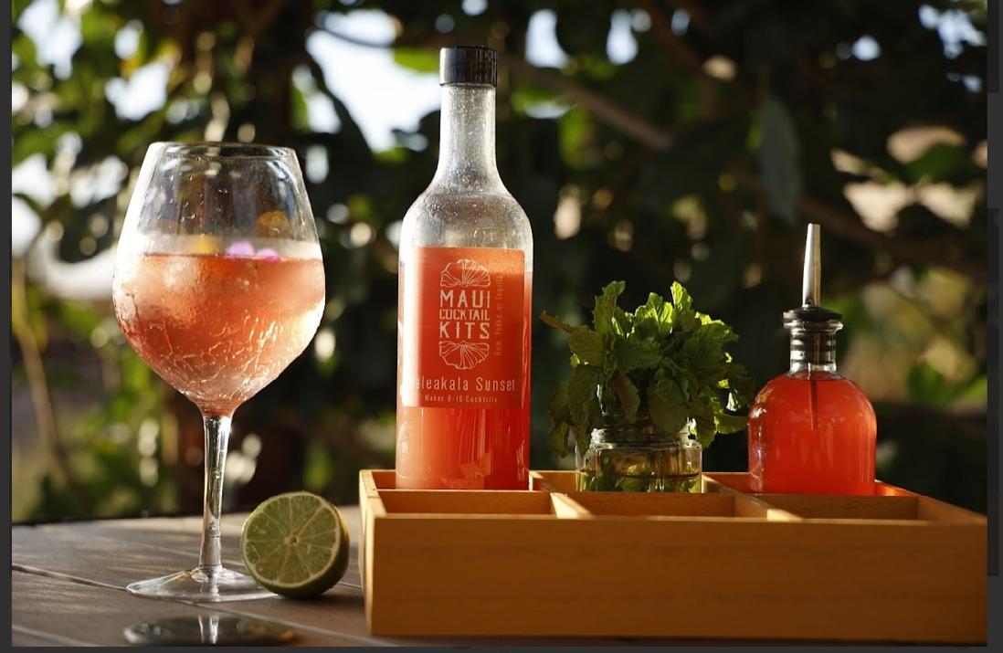 Refreshing tropical cocktail made with cocktail bundle