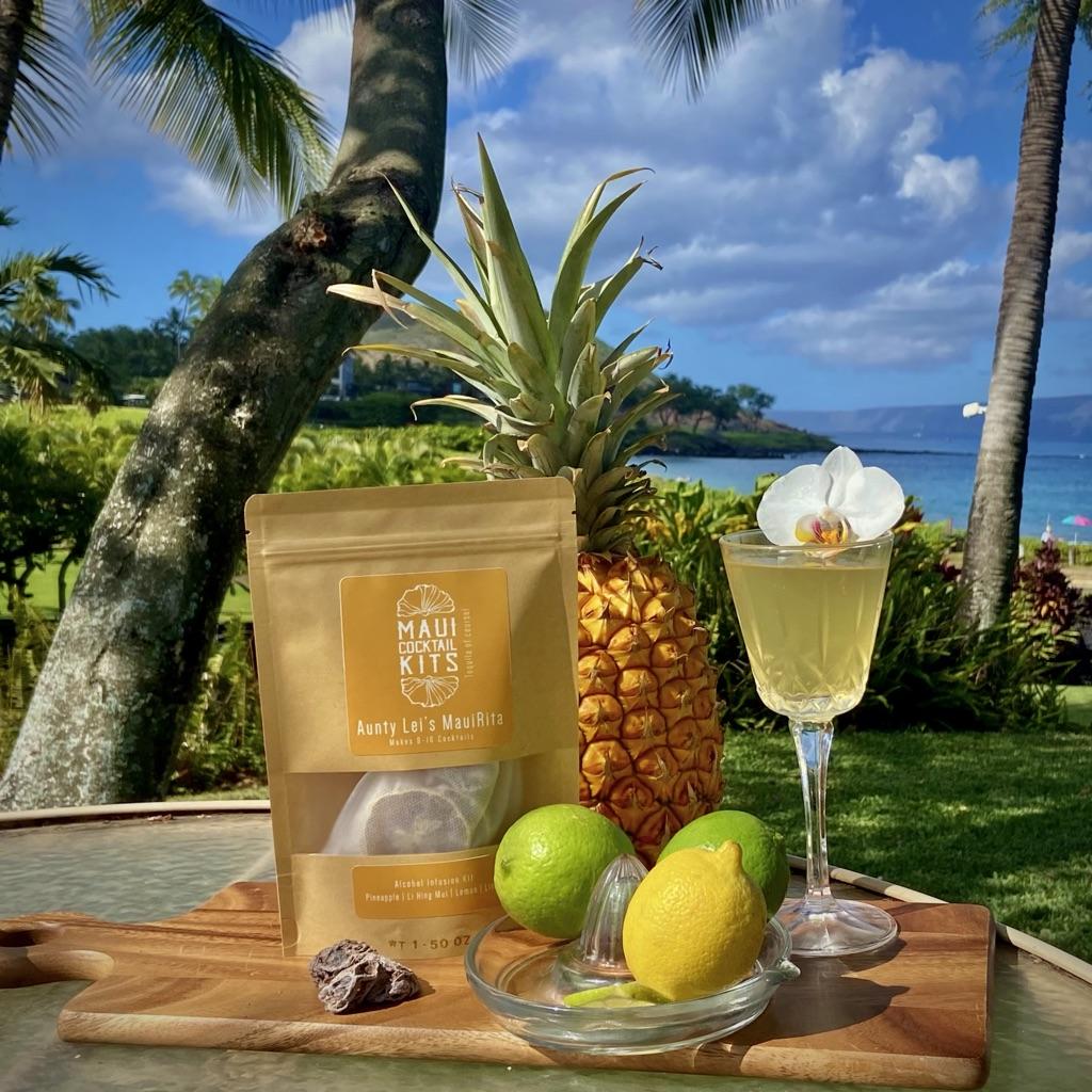 Natural cocktail mix and a cocktail