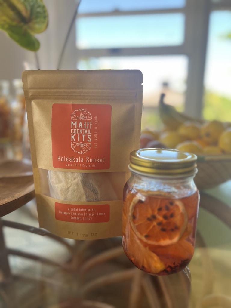 tropical cocktail with diy cocktail kit